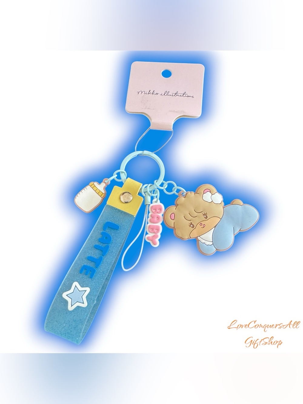 Mikko illustrations Collection Latte Baby Keychain
